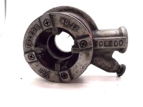 Toledo Pipe Threading Head and Die No 12 1-1/4&#034;