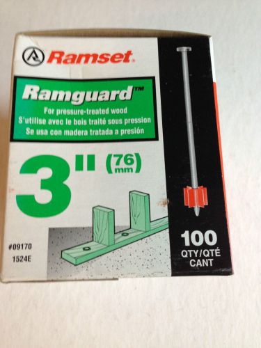 Ramset 1524E Box of 100 3&#034; Nails New