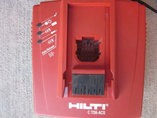 Hilti C7/36-ACS Smart Charger 115V/AC, Ni-Cd &amp; Ni-Mh, 7.2v to 36v