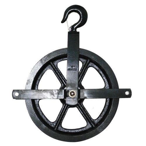 12&#034; gin block rope pulley, sheave painters reel manilla for sale