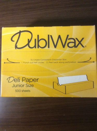 7.5&#034;x10.75&#034; Dry Waxed Deli Sandwich Paper Interfolded Pop-Up Sheets 500 Pack