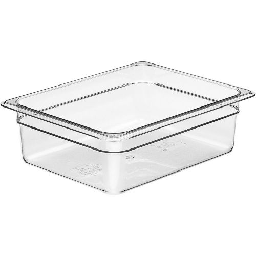 Cambro 1/2 gn food pan, 4&#034; deep, 6pk clear 24cw-135 for sale