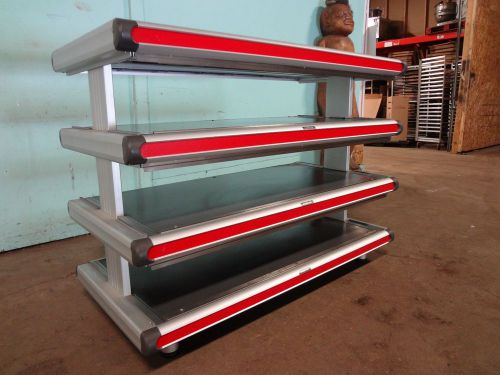 &#034;hatco&#034; h.d. commercial 3 tier heated 48&#034;w  lighted display case / merchandiser for sale