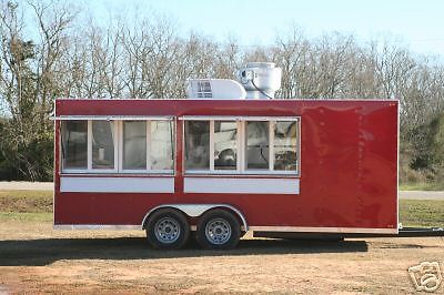 2015 7 x 18 concession trailer /  mobile kitchen +range for sale