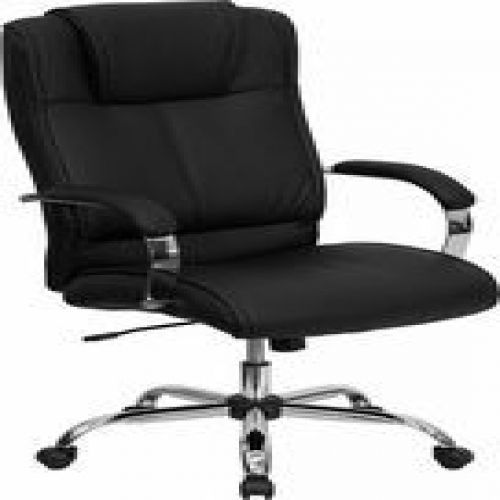 Flash Furniture BT-9080-BK-GG High Back Black Leather Executive Office Chair