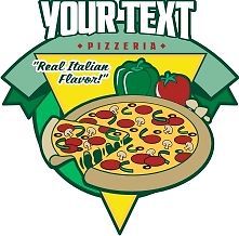 Pizza Italian Restaurant Concession Food Decal Sign 24&#034;