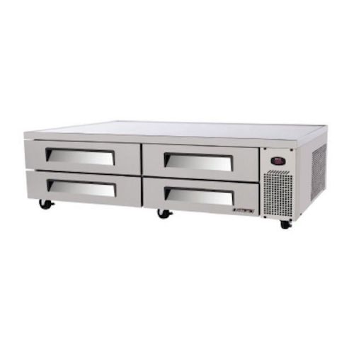 New turbo air 96&#034; super deluxe stainless steel chef base !! 4 drawers!! for sale