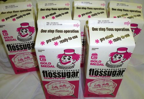 COTTON CANDY SUGAR FLOSS SUGAR LOT OF 6  SILLY NILLY  FREE SHIPPING