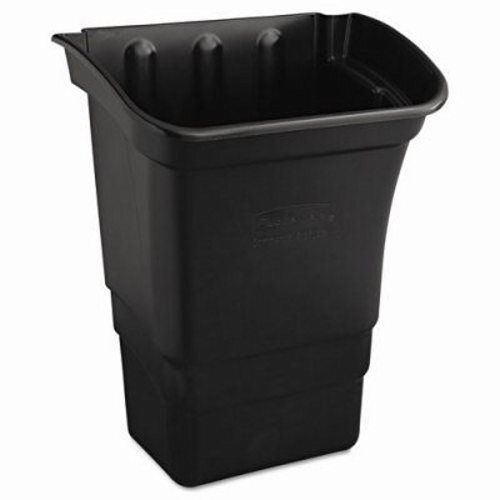 Rubbermaid utility cart bin, 8 gallon refuse bin, black (rcp 3353-88 bla) for sale