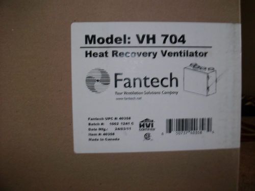 Fantech vh 704 v09 heat recovery ventilator 96 cfm 120v vh704vo9 for sale