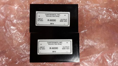 CARITRONICS K-6000 DC-DC CONVERTER 12VDC TO 6000VDC