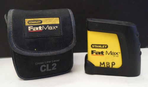 USED Stanley FatMax CL2 Cross Line Level w/ Case - Good Condition