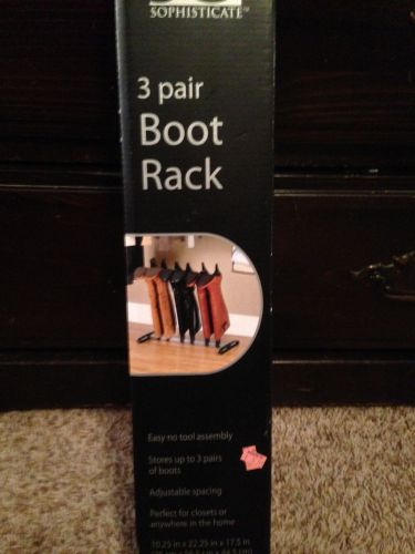Boot rack, hold three pair of women&#039;s boots