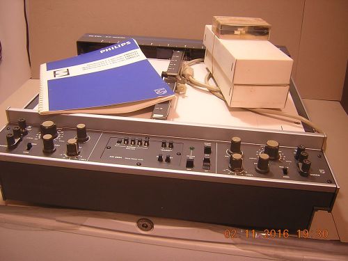 Philips lg fmt 8131 x-y recorder metric calibration (volts / cm and cm / second) for sale