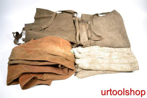 Lot of welding work pants &amp; gloves &amp; overalls 7614-23 for sale