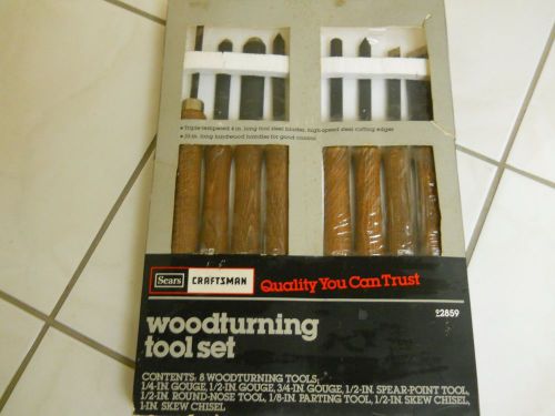Craftsman 8 piece woodturning tool set, #9-2859, new for sale