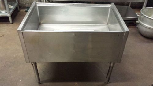 Krowne 36&#034; stainless steel under bar ice well bin 8 circuit cold plate pt-2436-8 for sale