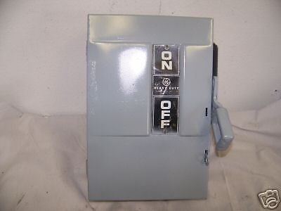 Nice general electric ge safety switch 30 amp 600v th3361 for sale