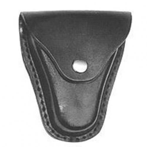 Boston Leather 5513-3-N BW Black S&amp;W Model 1 Closed Slottedback Nickel Cuff Case