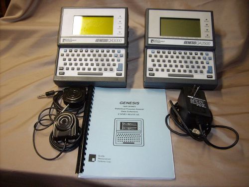 GENESIS QA3000 &amp; QA2500 ROVING DATA COLLECTOR