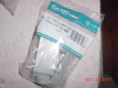 **NEW** 1/2&#034; CARLON PVC LB CONDULET CONDUIT BODY FITTING **FREE SHIPPING USA**