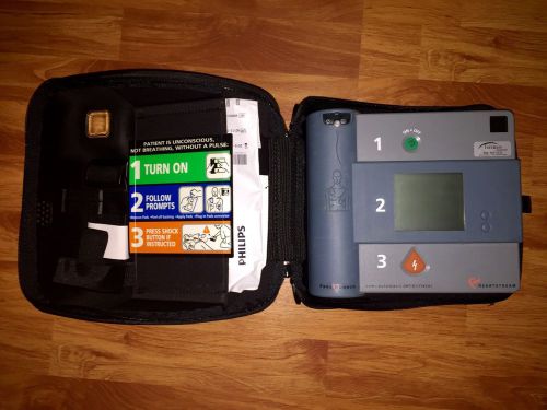 Philips heartstart forerunner aed with bt1 battery, dp electrode pads, and case for sale