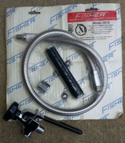 Fisher 2918 44&#034; pre-rinse hose, handle and adapter kit &amp; fisher 2990 pro sprayer for sale