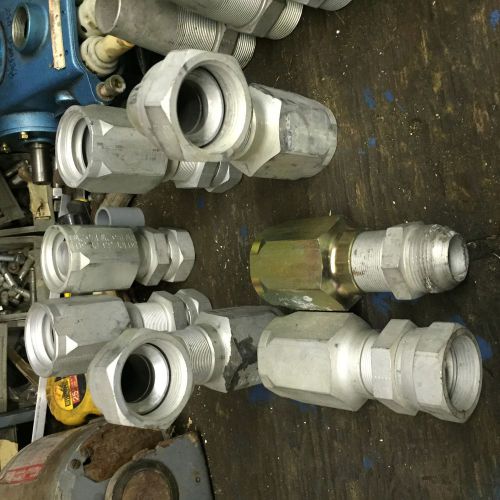 1 1/4&#034; reusable hose fitting -7 piece lot- field attachable for sale