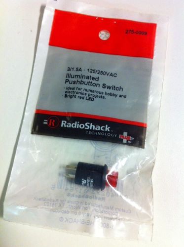 Illuminated Pushbutton Switch #275-0009 By RadioShack