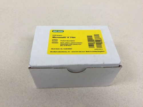 Bio-rad pcr seals microseal a film box of 50 msa5001 seals plates 0.2 ml tubes for sale