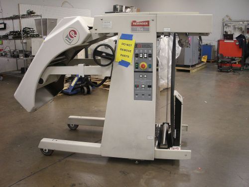 Rsi 800190 r4 rewinder, lasermax roll systems, (s/n: 24500) - operational fg for sale
