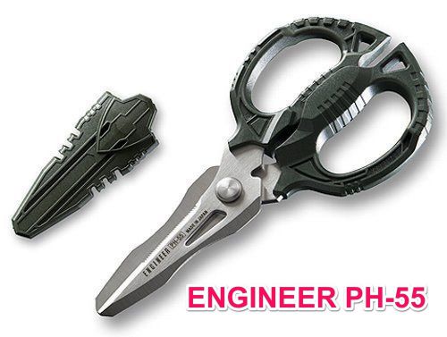 Super Scissors ENGINEER PH-55 Cut Wire Leather Rope Cabtyre Cord Quality Japan