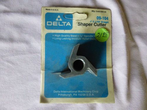 DELTA 09-104 Shaper Cutter 1/2&#034; Spindle hole 1&#034;x 1-7/8&#034; Straight