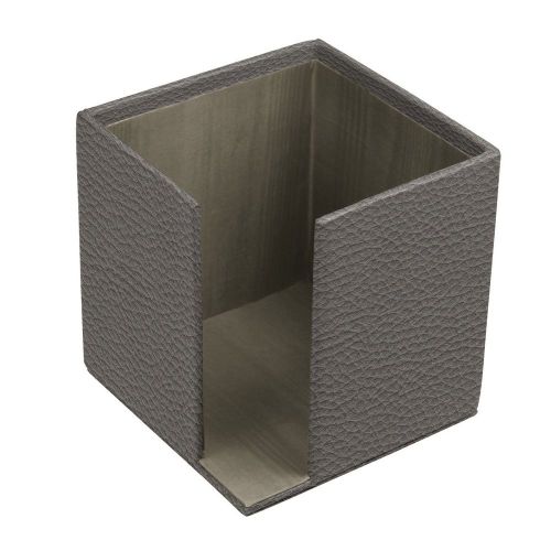 LUCRIN - Paper holder - Granulated Cow Leather - Dark grey