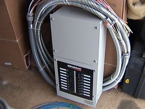New generac honeywell automatic transfer switch with load center&amp;16 breakers for sale