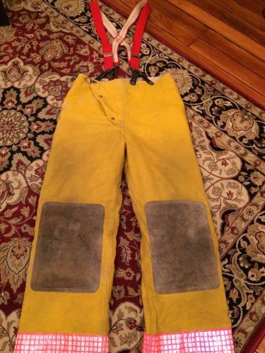 Globe firefighter suit pants with suspenders 30x34 for sale