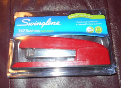 Swingline 747 Red Business Desk Stapler (#74736)  NEW--OPENED PKG.