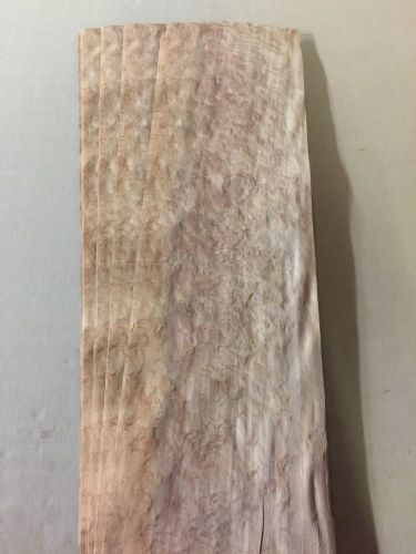 Wood Veneer Pommele Eucalyptus 10x36 20pcs total Raw Veneer &#034;EXOTIC&#034;BURL 1-23-15