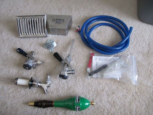2 - keg tap lot new/used type d and type s with extras for sale