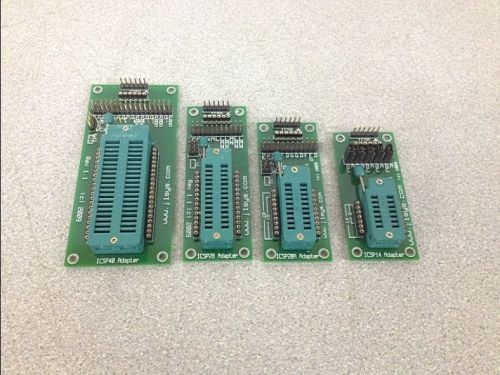 J1Sys ICSP ZIF Adapter Set Chip Programmer 14 20 28 40 Pin Adapters No Cables
