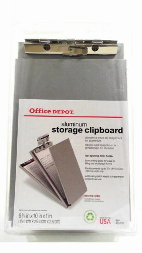 Office Depot Memo Size Clipboard Aluminum Storage Form Holder CHOP 38ZBzk2