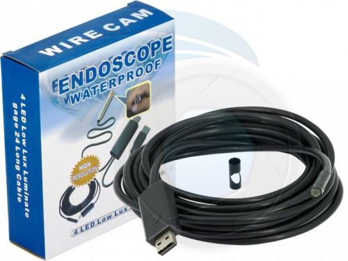 Waterproof USB 2.0 CMOS 6LED Snake Camera Endoscope Reflective Lens 5M