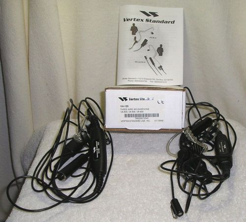 Vertex Standard VH-120 3 Wire Mic/Earphone VX-600 VX-800 VX-900 Microphone