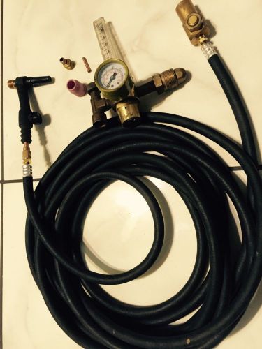 Tig rig  torch setup and flow meter
