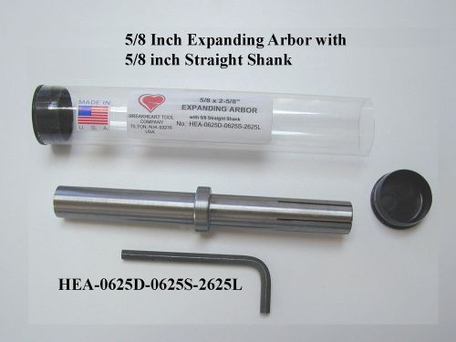 5/8 x 2-5/8&#034; Expanding (Mandrel) Arbor - 5/8 inch Straight Shank - American Made
