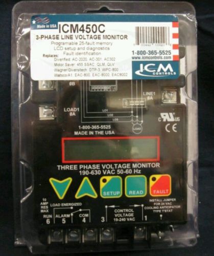 ICM CONTROLS-3 PHASE LINE VOLTAGE MONITOR-ICM450C
