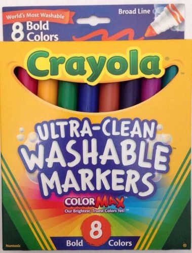 Crayola Washable Bold Markers - Broad Marker Point Type - Copper, Golden Yellow,