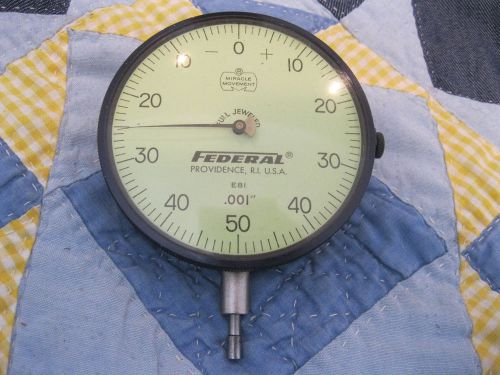 FEDERAL LARGE FACE DIAL INDICATOR E81 .001