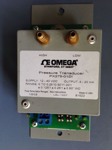 OMEGA PRESSURE RANGES PX275-01DI   TRANSMITTER W/ USER SELECTABLE