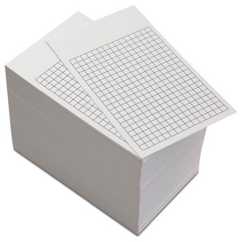 Levenger 300 Non-Personalized 3x5 Cards - White Grid (ADS6780 GD)